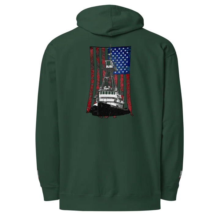 Tug CE & CE Flage Embroidered - Twin Anchor Front & sleeves (embroidered)Hoodies product image (1)