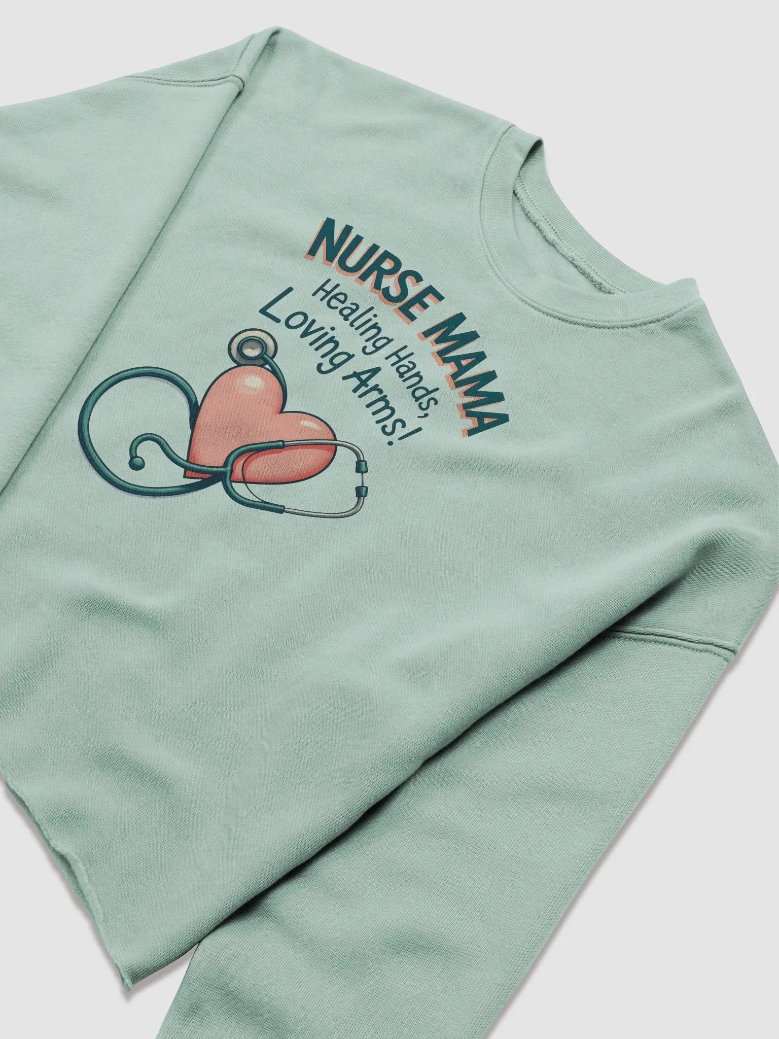 Nurse Mama Healing Hands Crop Sweatshirt product image (17)