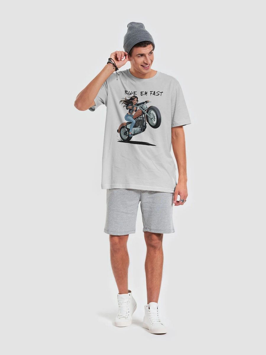 Ride Em Fast, Motorcycle Babe Unisex T-Shirt product image (28)