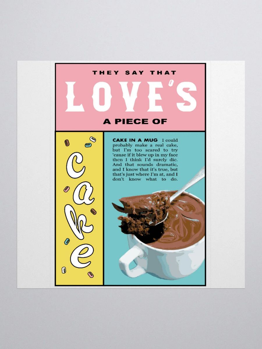 Cake in a Mug Sticker product image (1)
