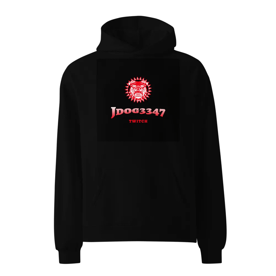 Red Bulldog Graphic Oversized Hoodie product image (1)