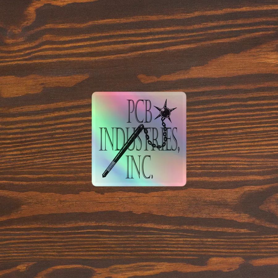 pcb industries holographic sticker (light) product image (3)