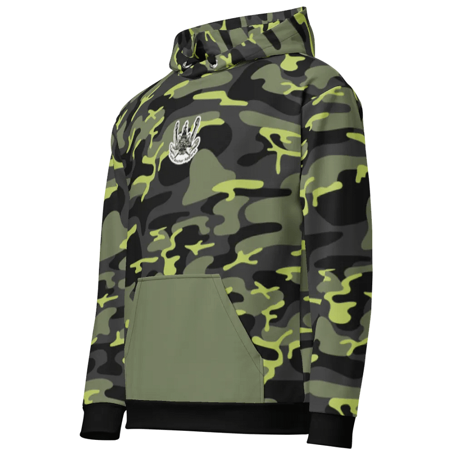 Green Camouflage Westrac tug Hoodie product image (12)