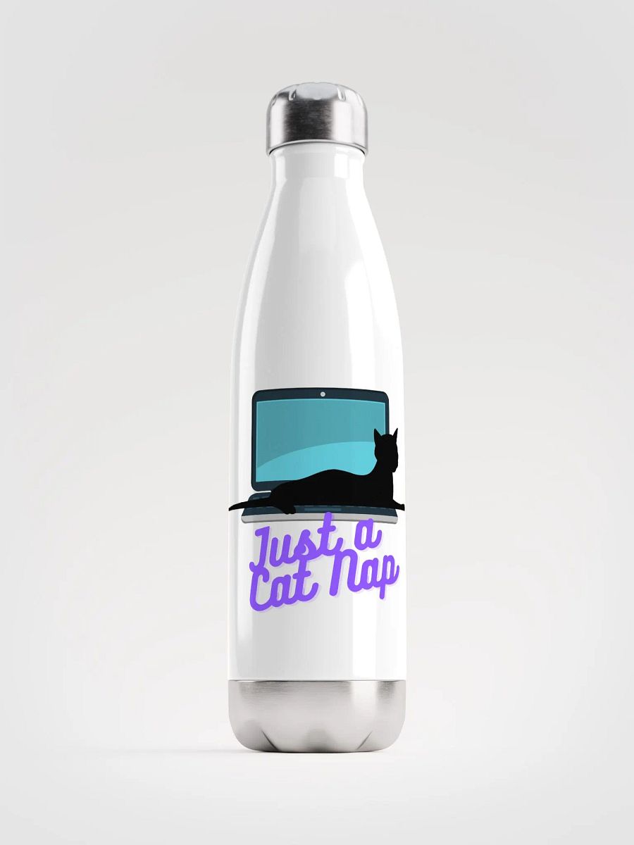 Just a cat nap. (Stainless Steel Water Bottle) product image (1)