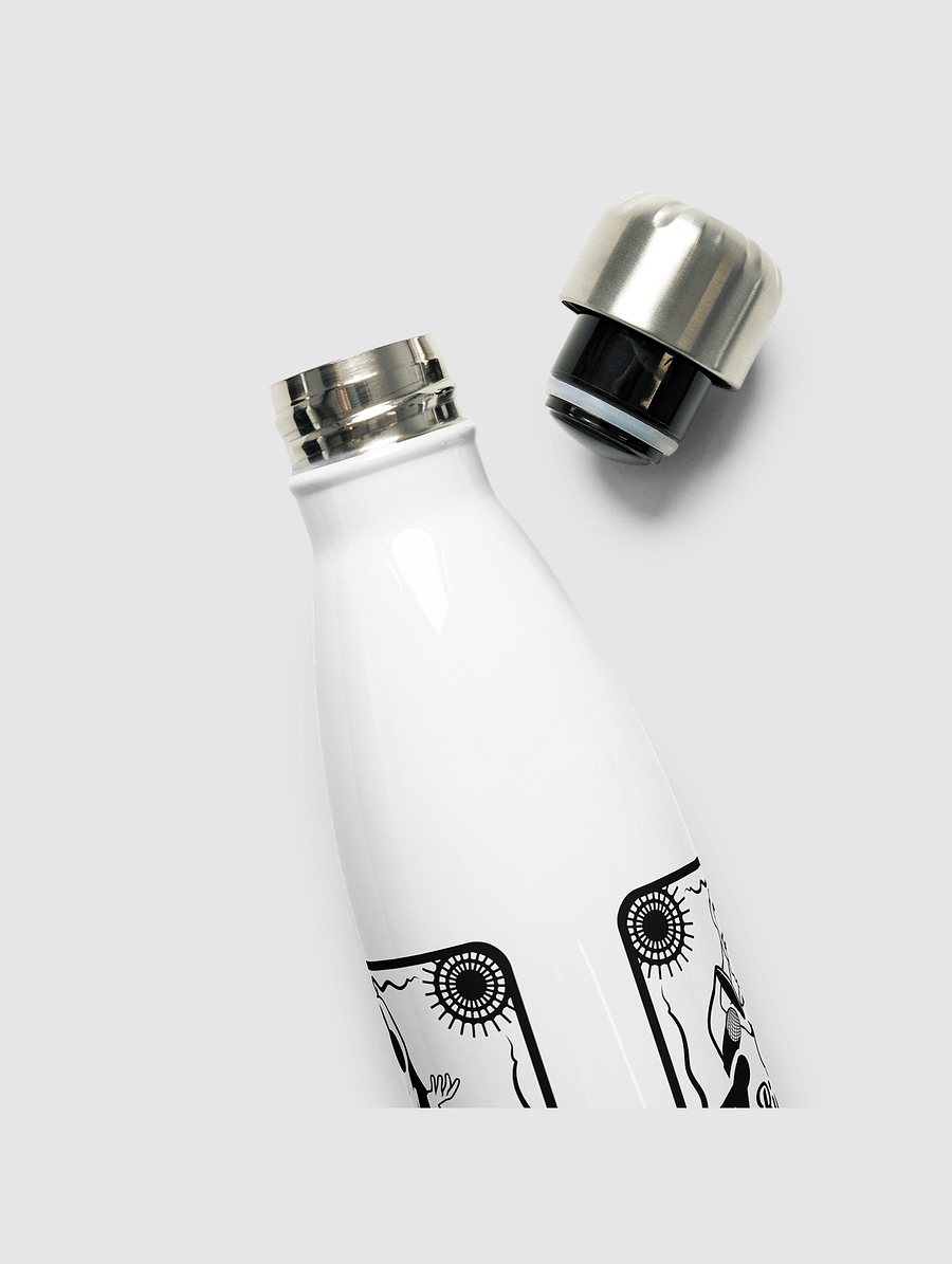 Riverboat Jack Stainless Steel Water Bottle B/W product image (3)