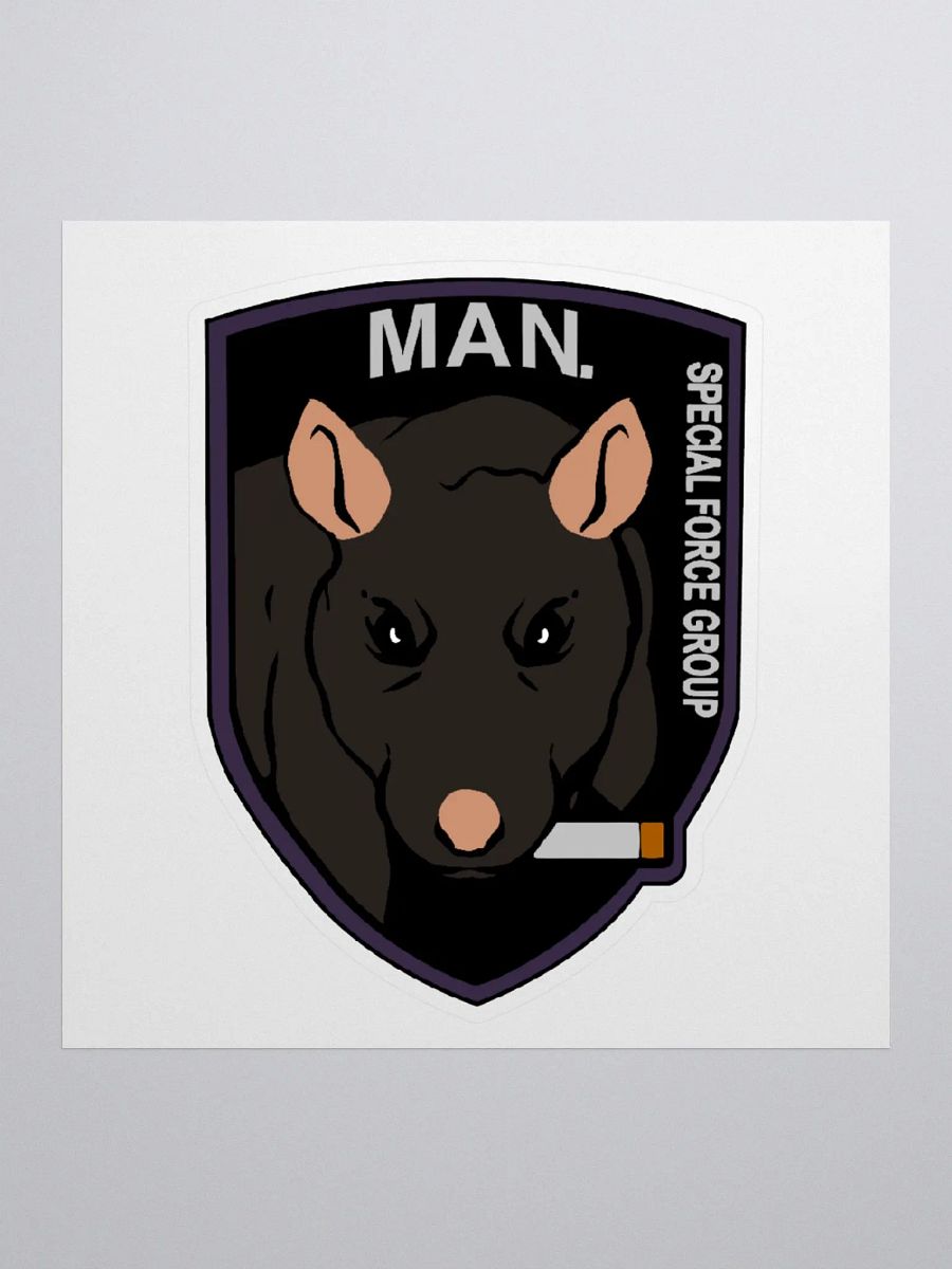 Smoking Rat Emblem Sticker product image (1)