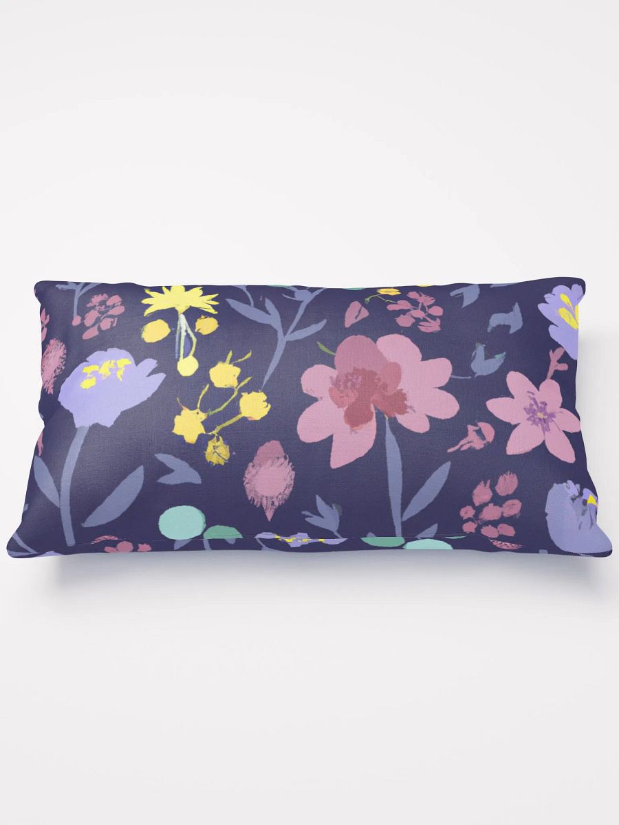 Cute Purple Floral Throw Pillow product image (2)