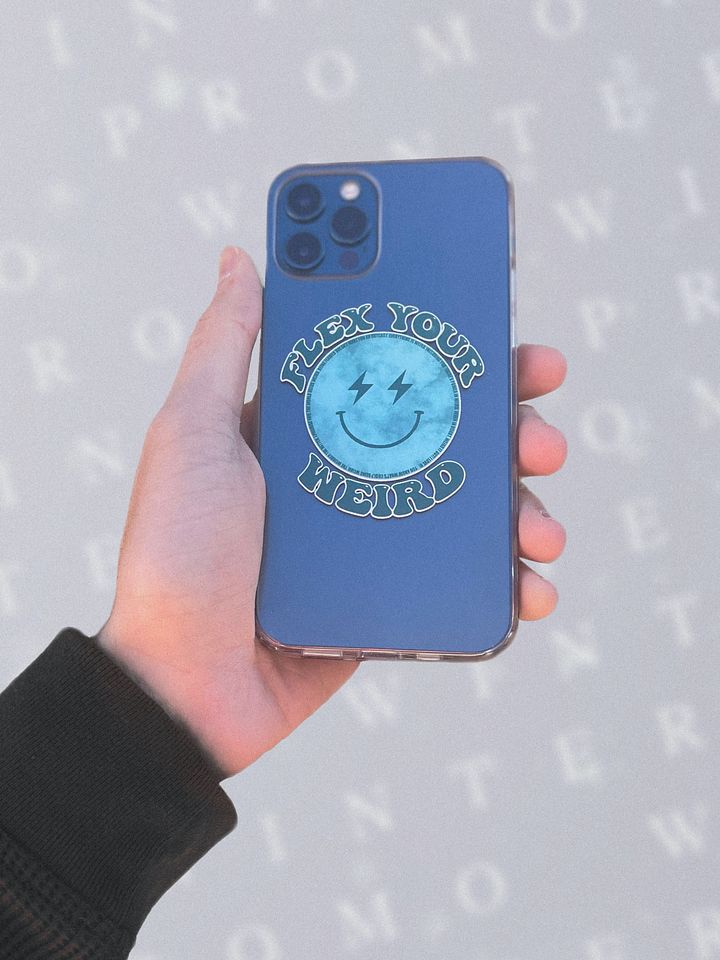 'Flex Your Weird' iPhone Case - Clear product image (2)