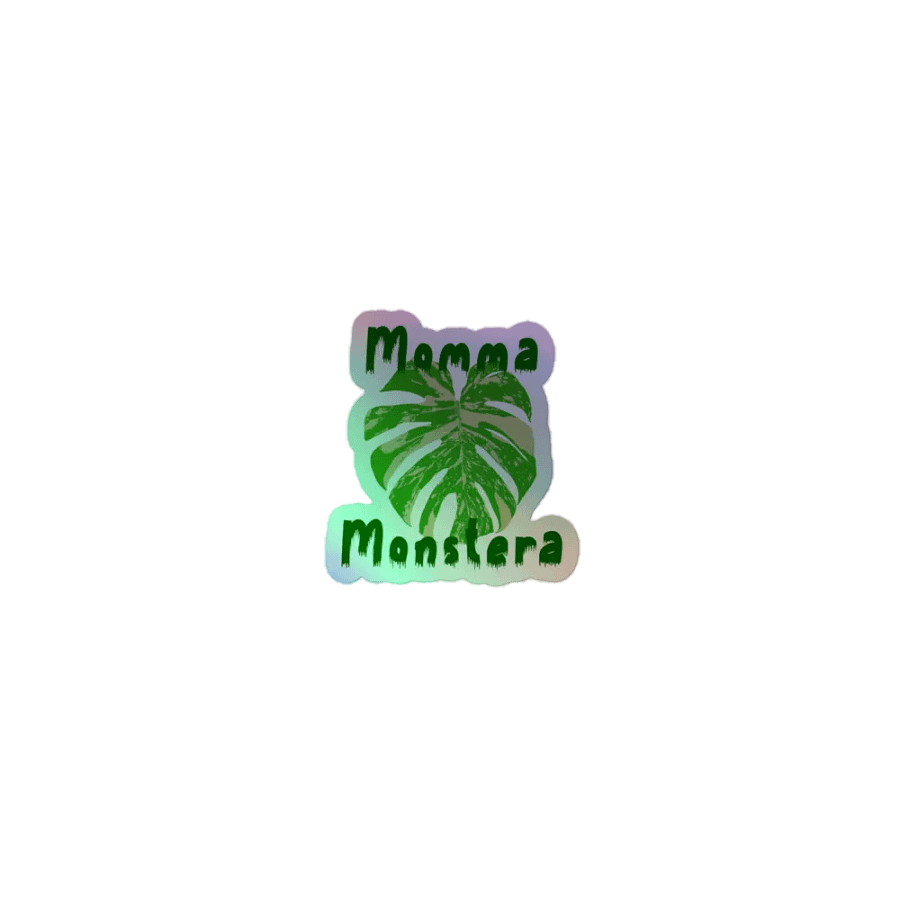 Momma Monstera Holographic Sticker Sheet product image (1)
