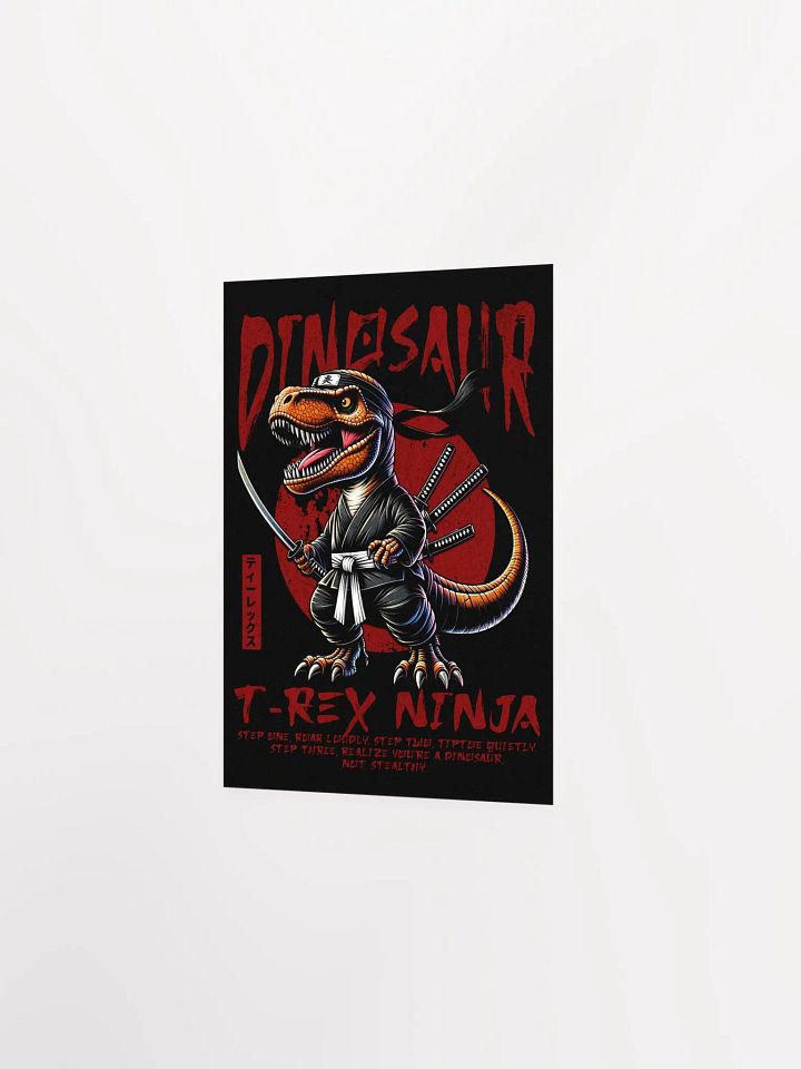 T-Rex Ninja Jurassic Shinobi Poster product image (2)