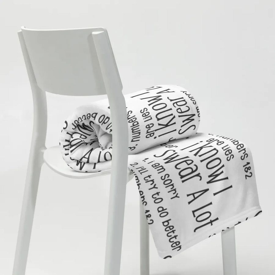 I Know I Swear A Lot Blanket product image (8)