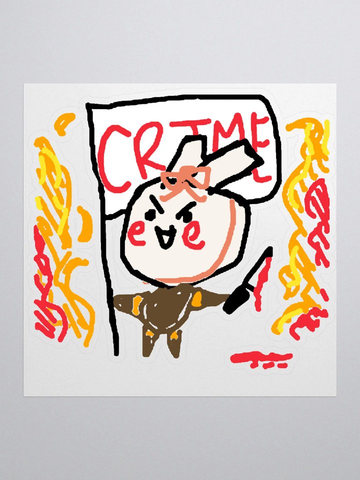Pu Crime Flag Sticker product image (2)