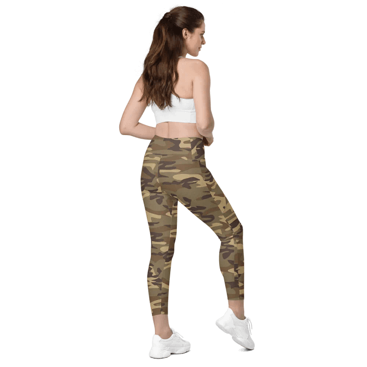 Green Camo Leggings with Pockets product image (1)