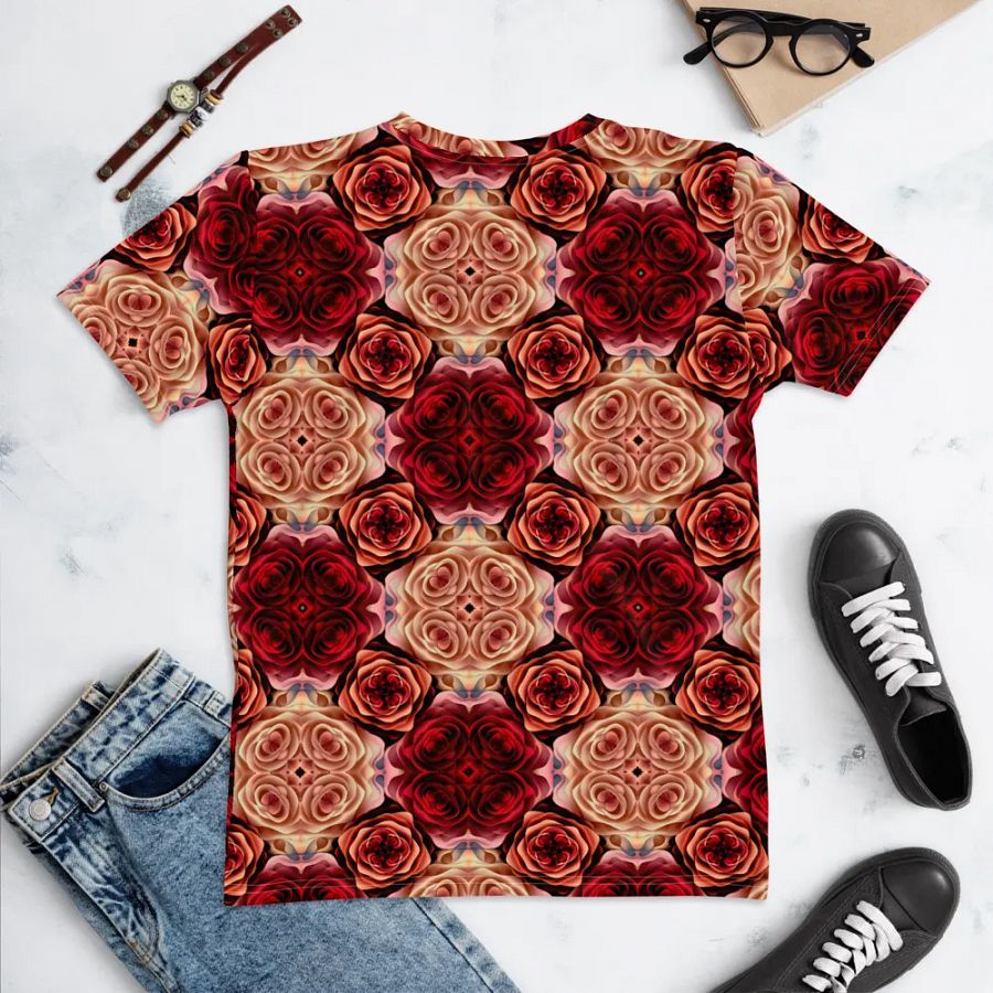 Rose Bouquet Women's Crew Neck T-Shirt product image (12)