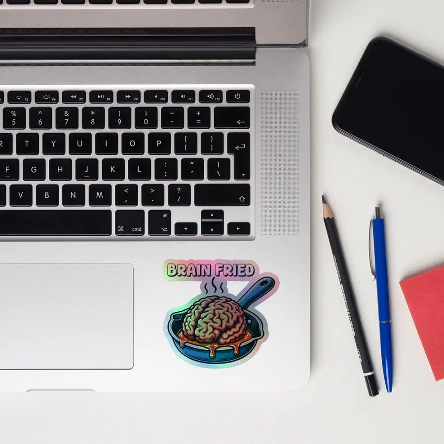 Brain Fried Holographic Sticker Sheet product image (12)