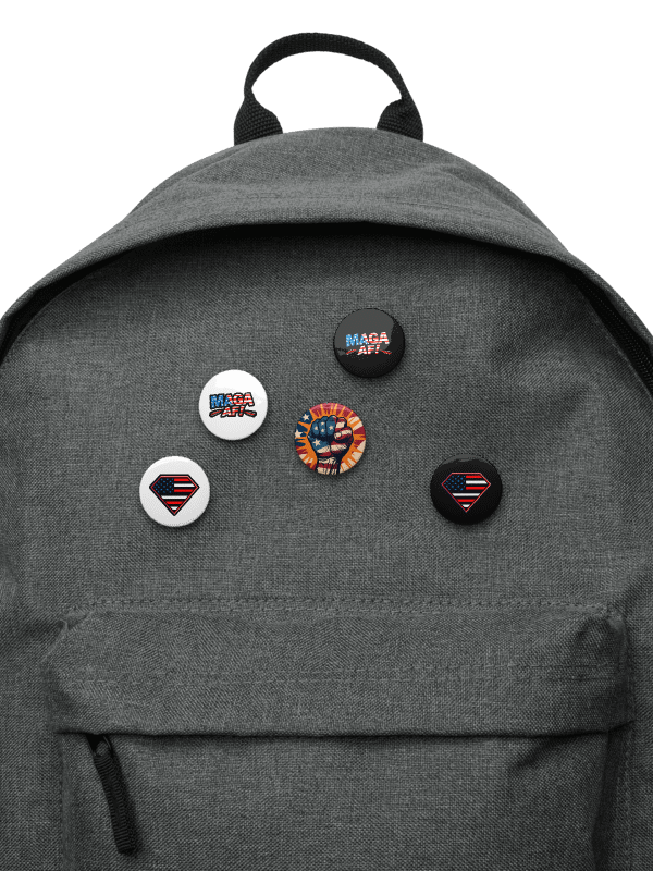 Set of 5 Button Pins: Dark MAGA Diamond product image (2)