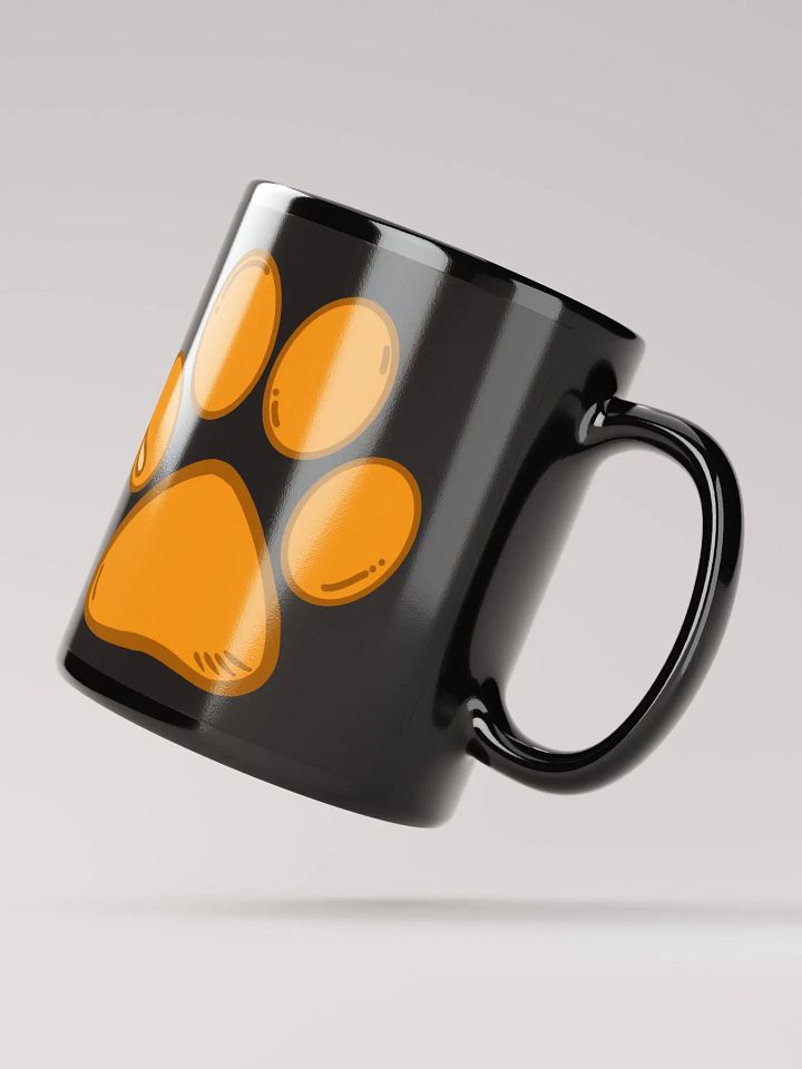 (Black) Orange Paw Mug product image (4)