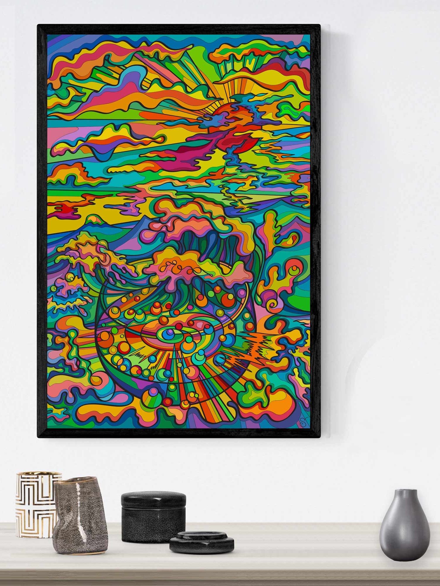 Vibrant Matte Poster Print - Sunset & Glass product image (16)