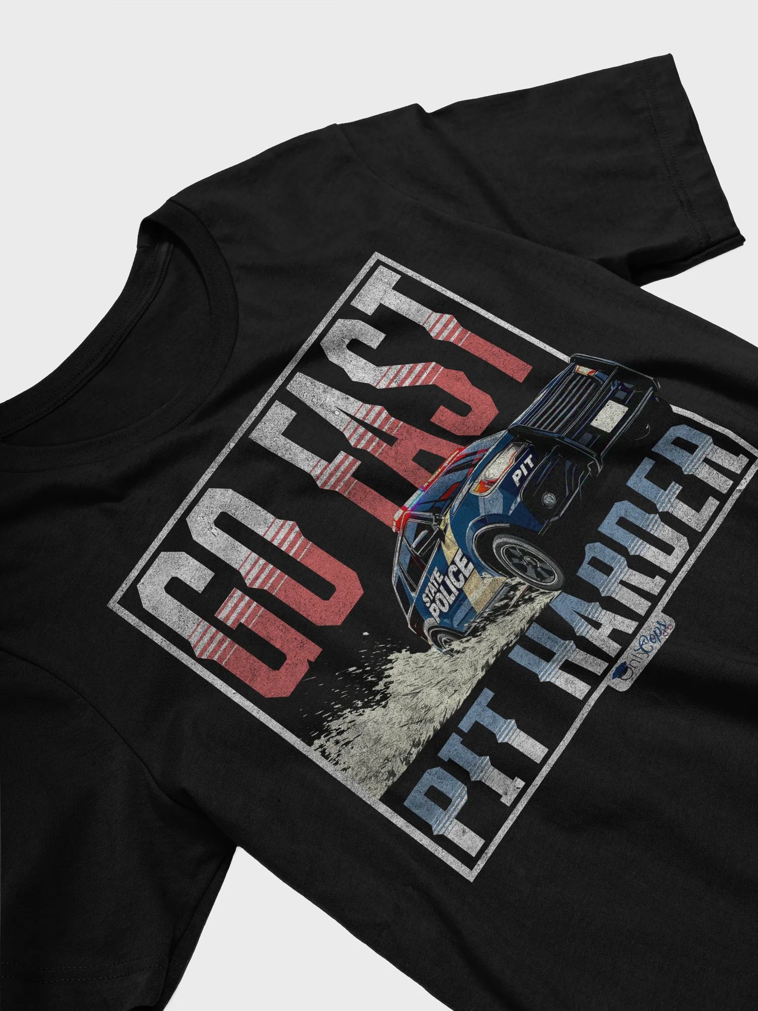 PIT HARDER Police Car T-Shirt product image (12)