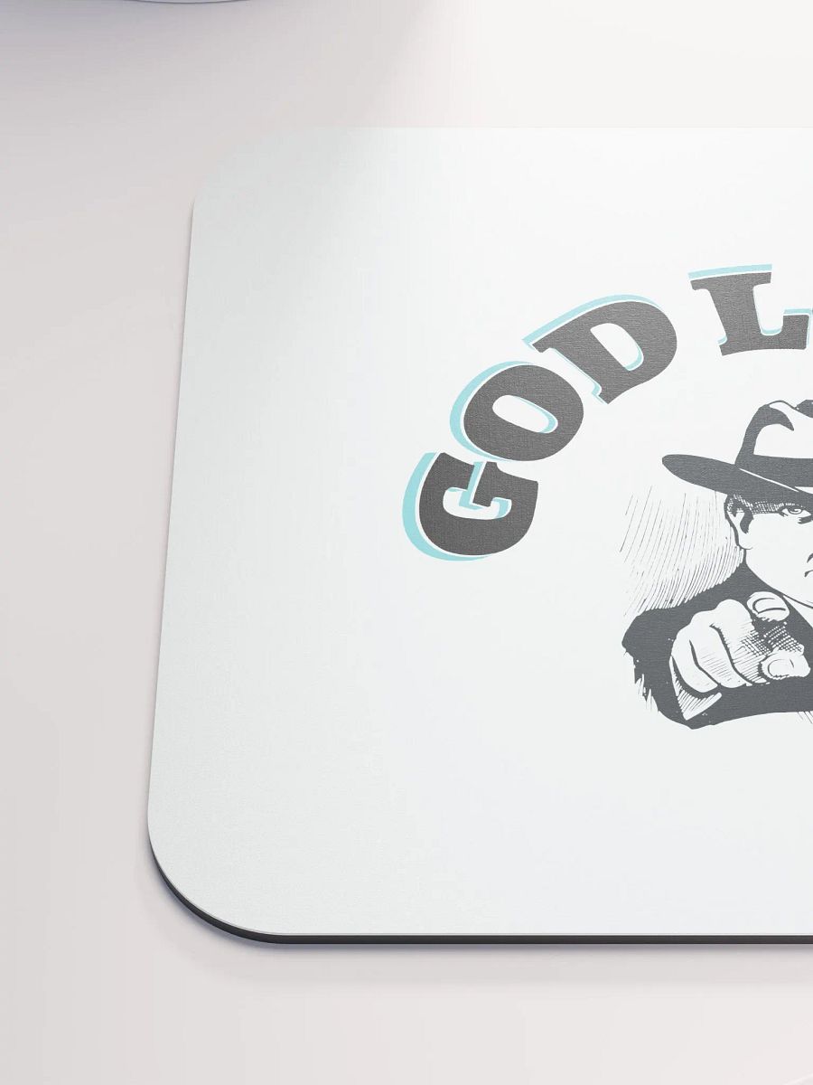 GOD LOVES YOU. Midnight Blue Mouse Pad product image (6)
