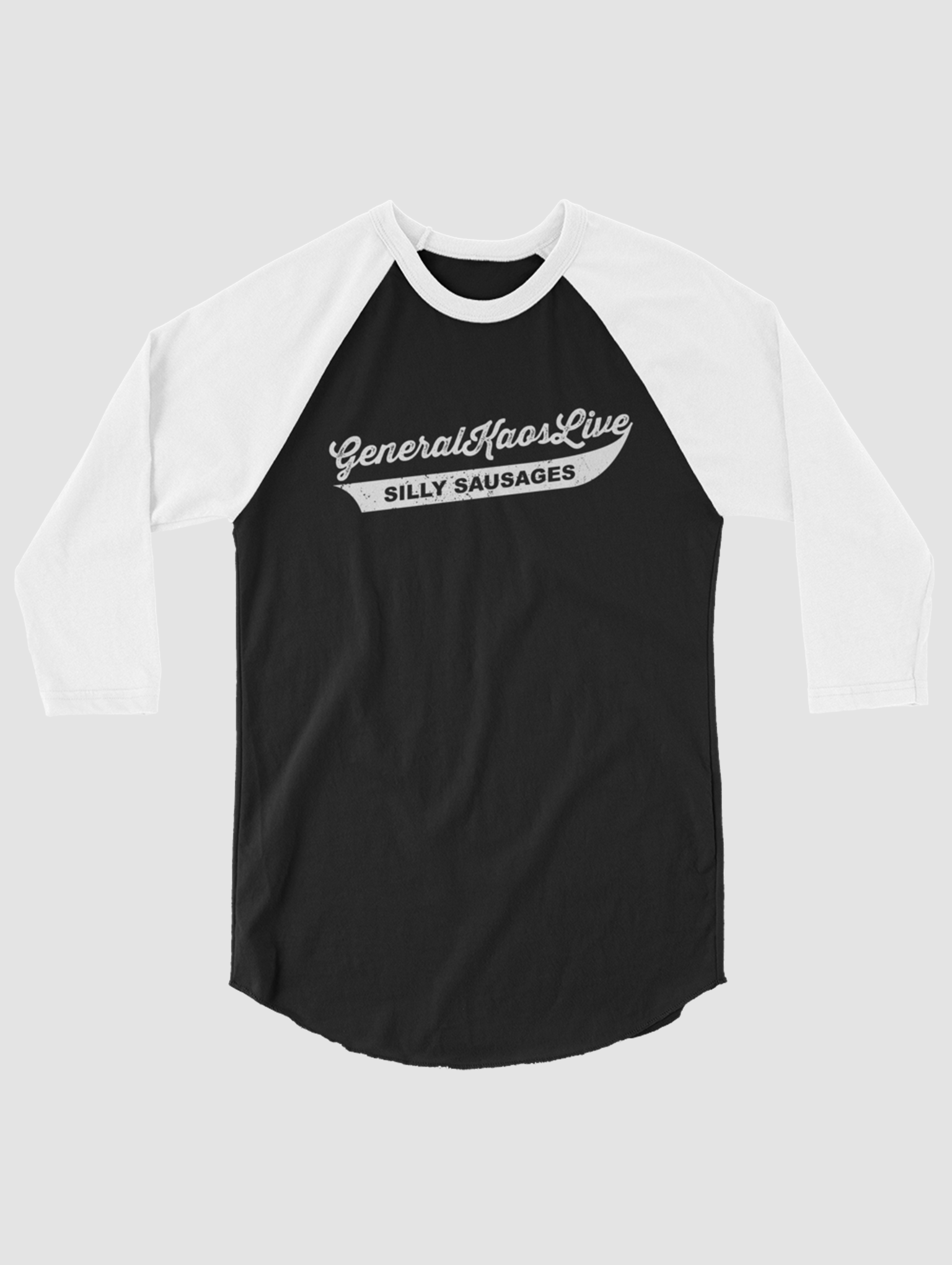 Team Silly Sausage - Baseball Team Tee (WHITE LOGO) product image (1)