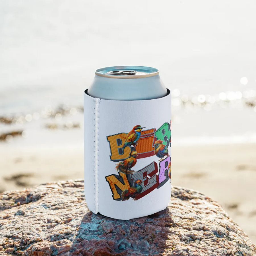 Bird Nerd Colorful Can Cooler product image (9)