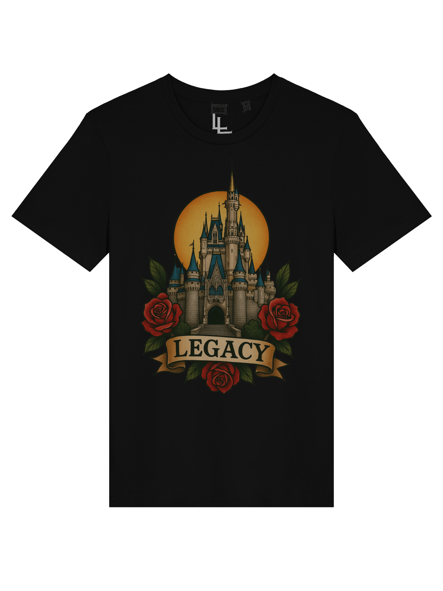 Neo-Traditional Magic Kingdom Tee | Black product image (5)