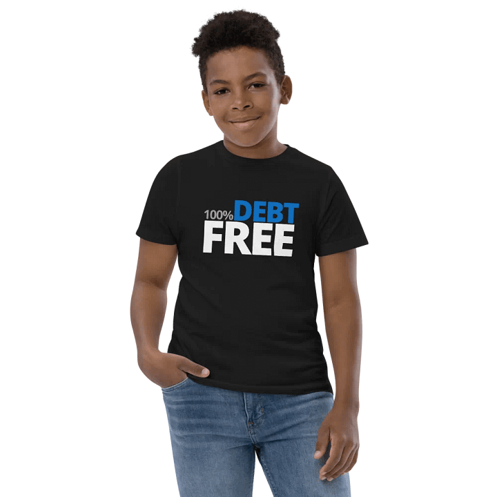 100% Debt Free Kids Tshirt product image (2)