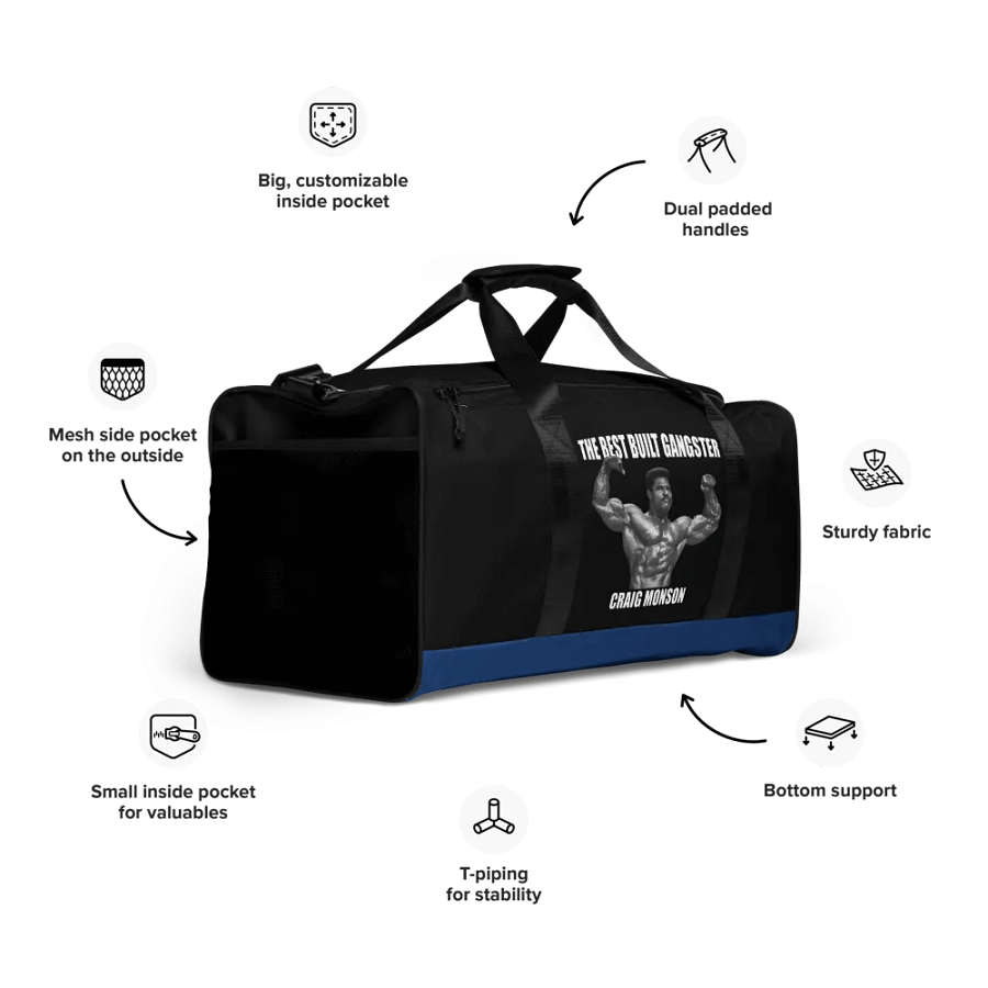 The Best Built Gangster Craig Monson Gym Bag product image (10)