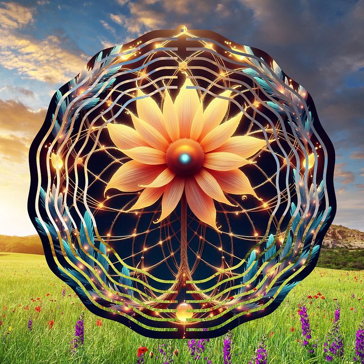 Bloom Energy Wind Spinner Design PNG product image (1)