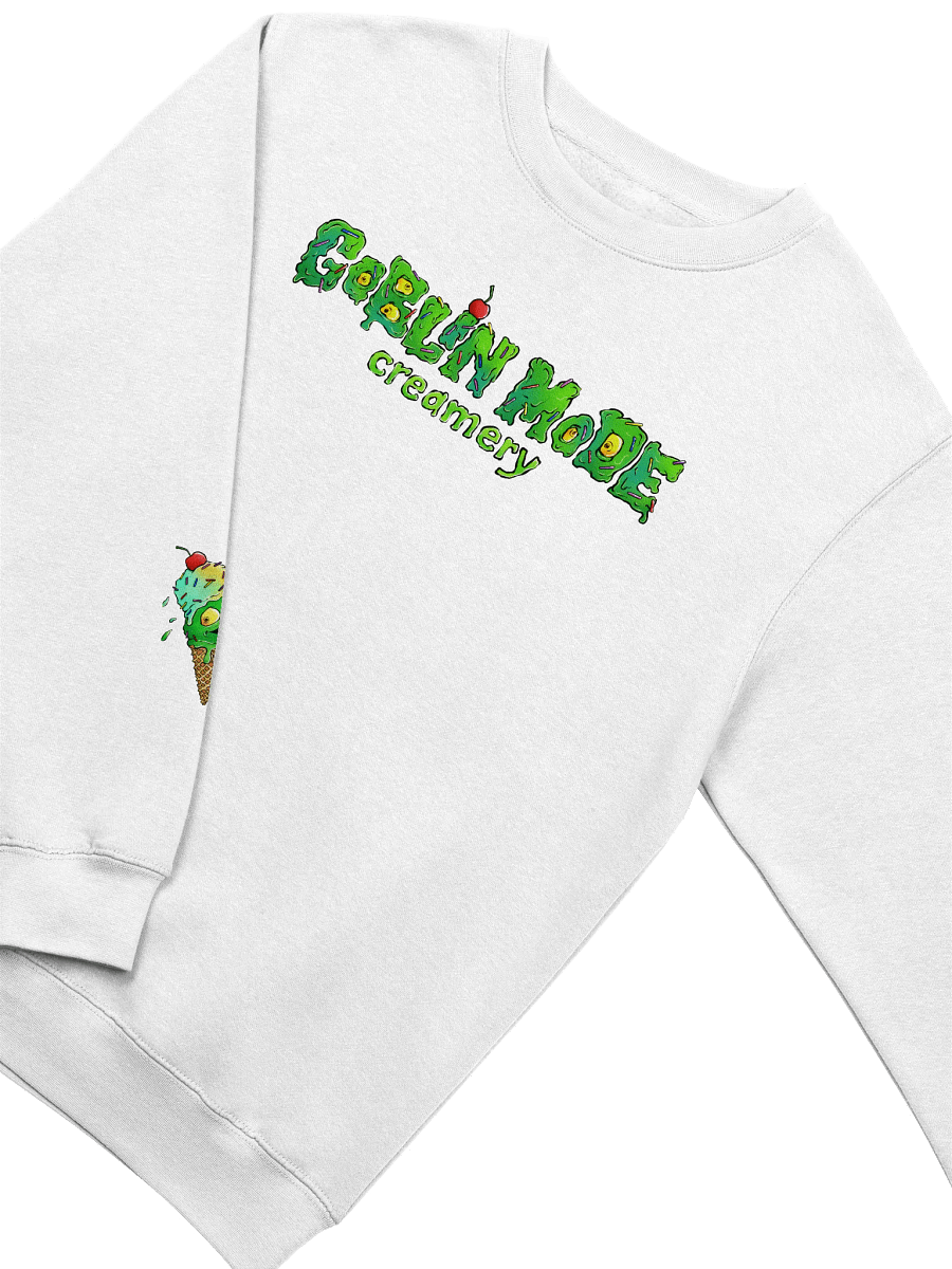 Goblin Mode Creamery Font w/ Cone Logo Crewneck product image (3)