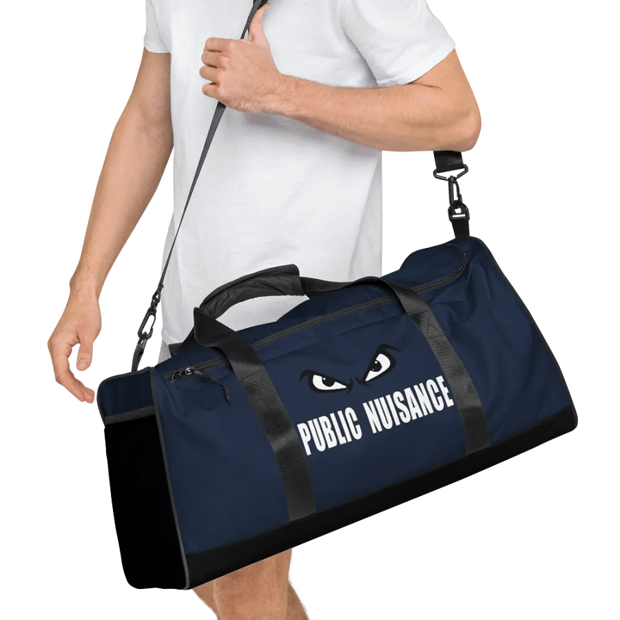 Public Nuisance: Navy Blue Duffle Bag product image (8)