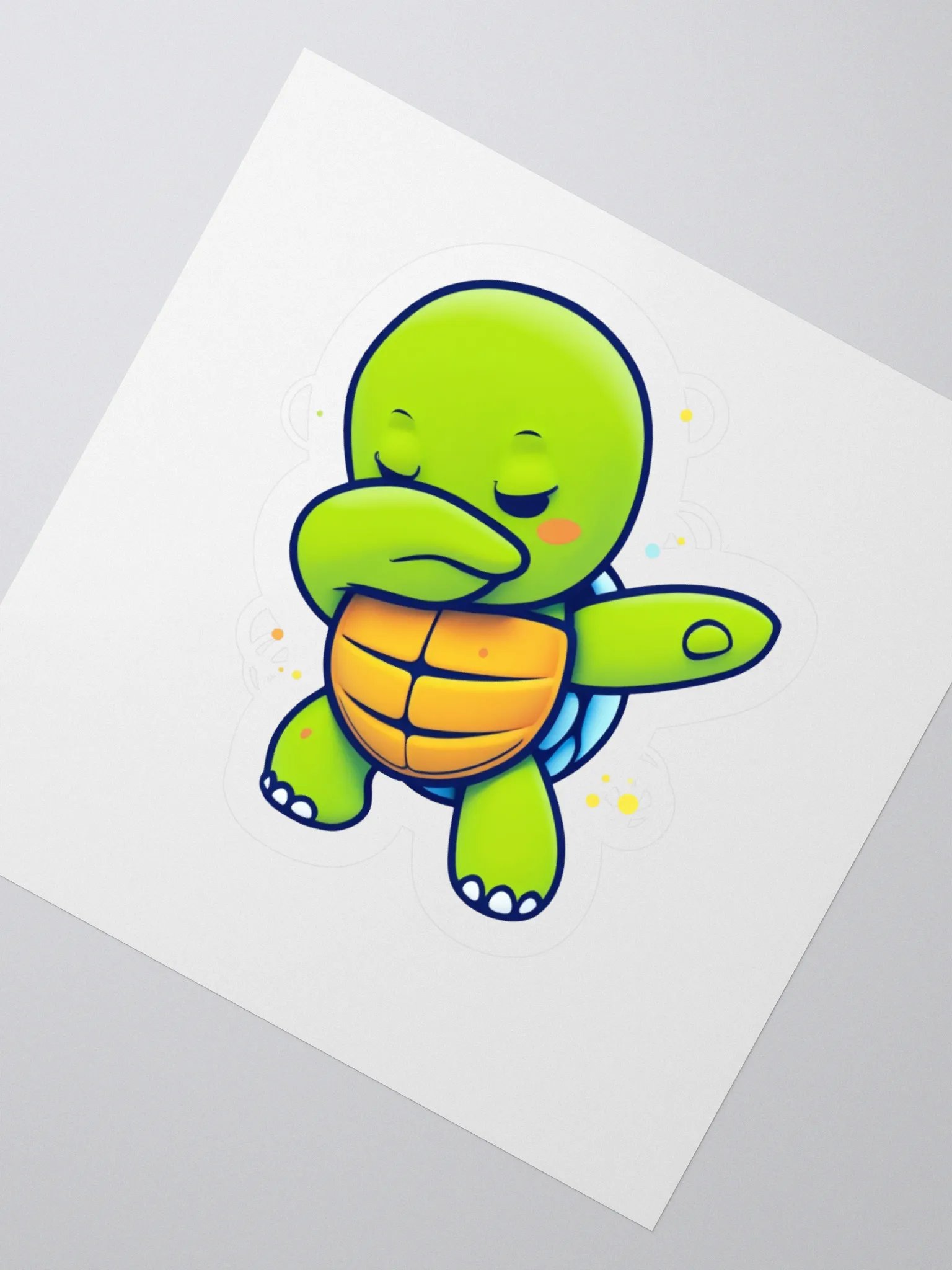 Dabbing Turtle Kiss Cut Stickers product image (5)