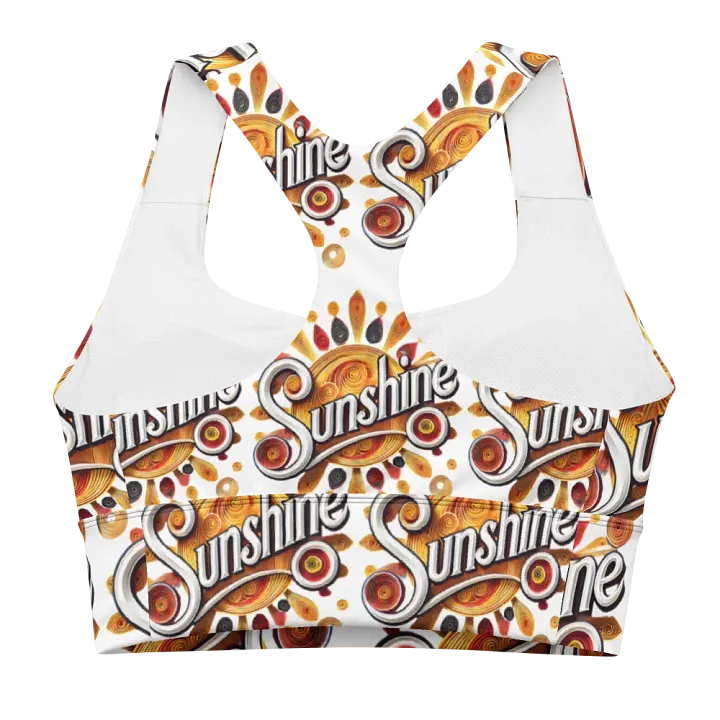 Sunshine Swirl All-Over Sports Bra product image (2)