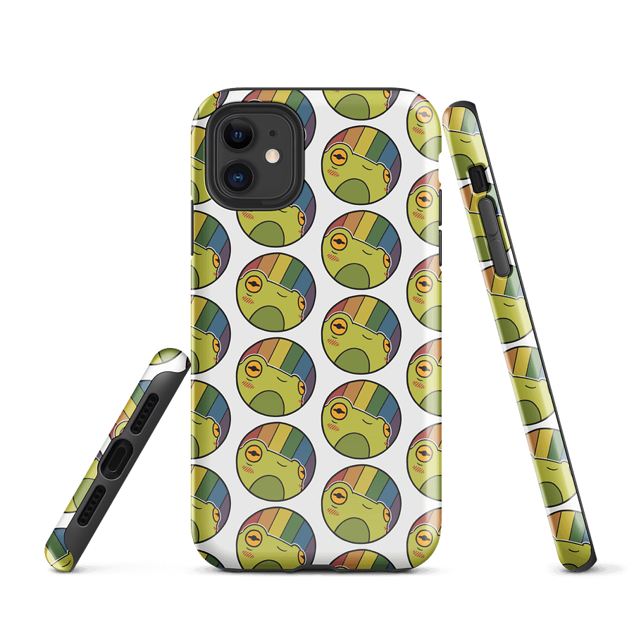 iphone case : froge rainbow-muted product image (1)