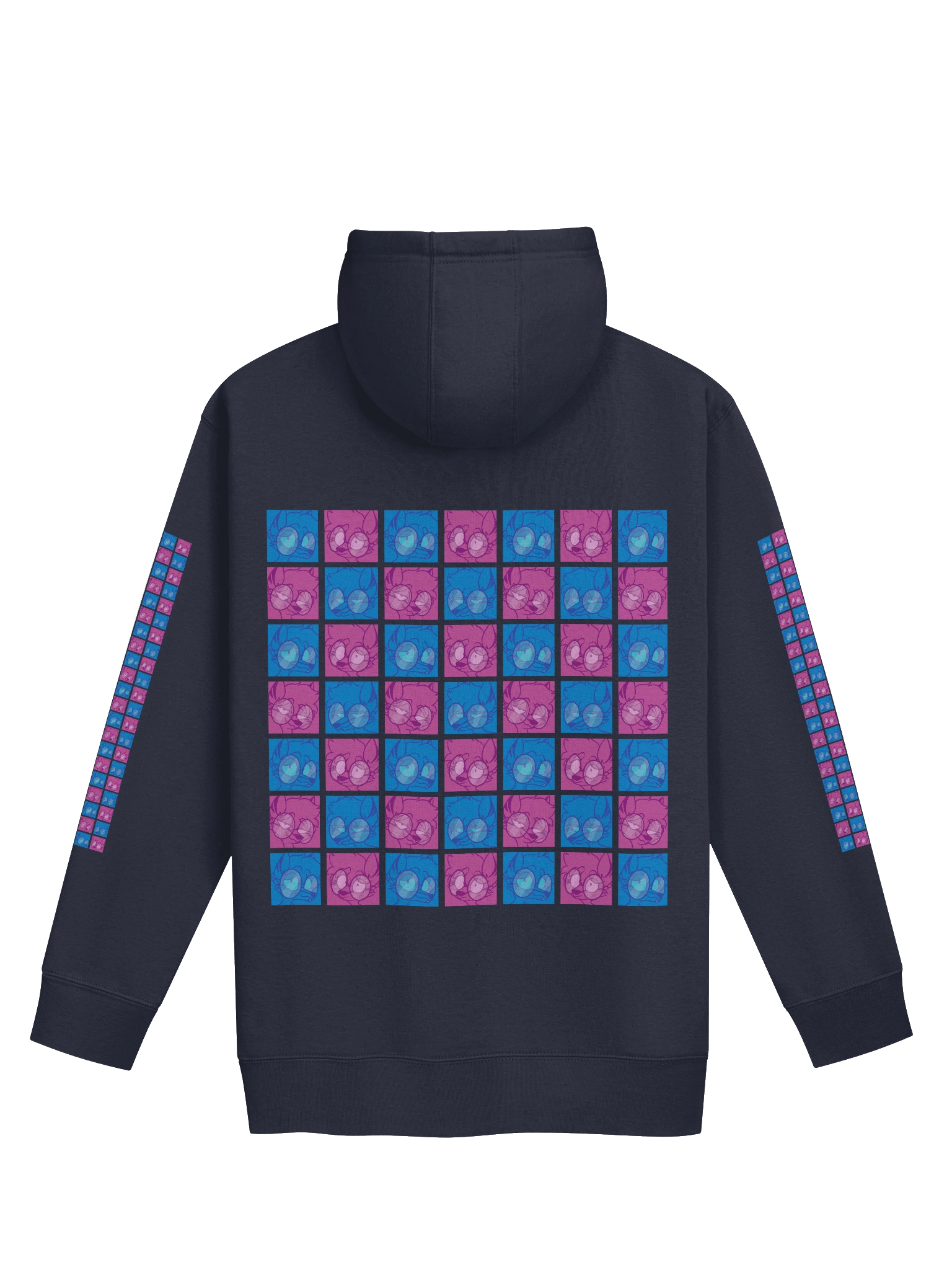 4 Moods Wolf Hoodie 🐺💙💜 product image (2)