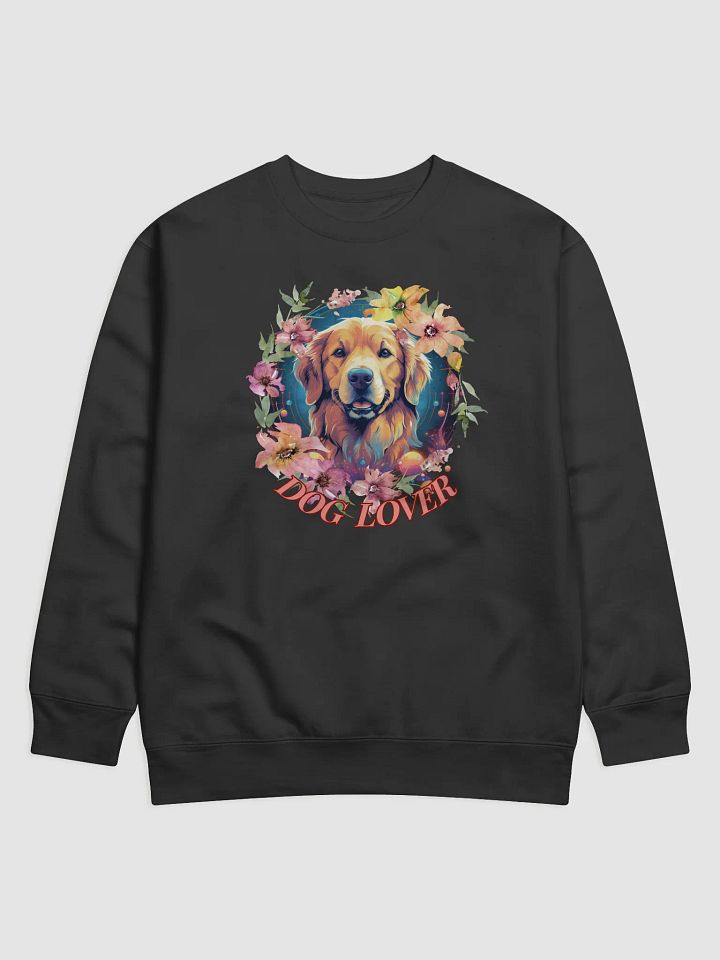 Golden Retriever Floral Wreath Sweatshirt product image (1)