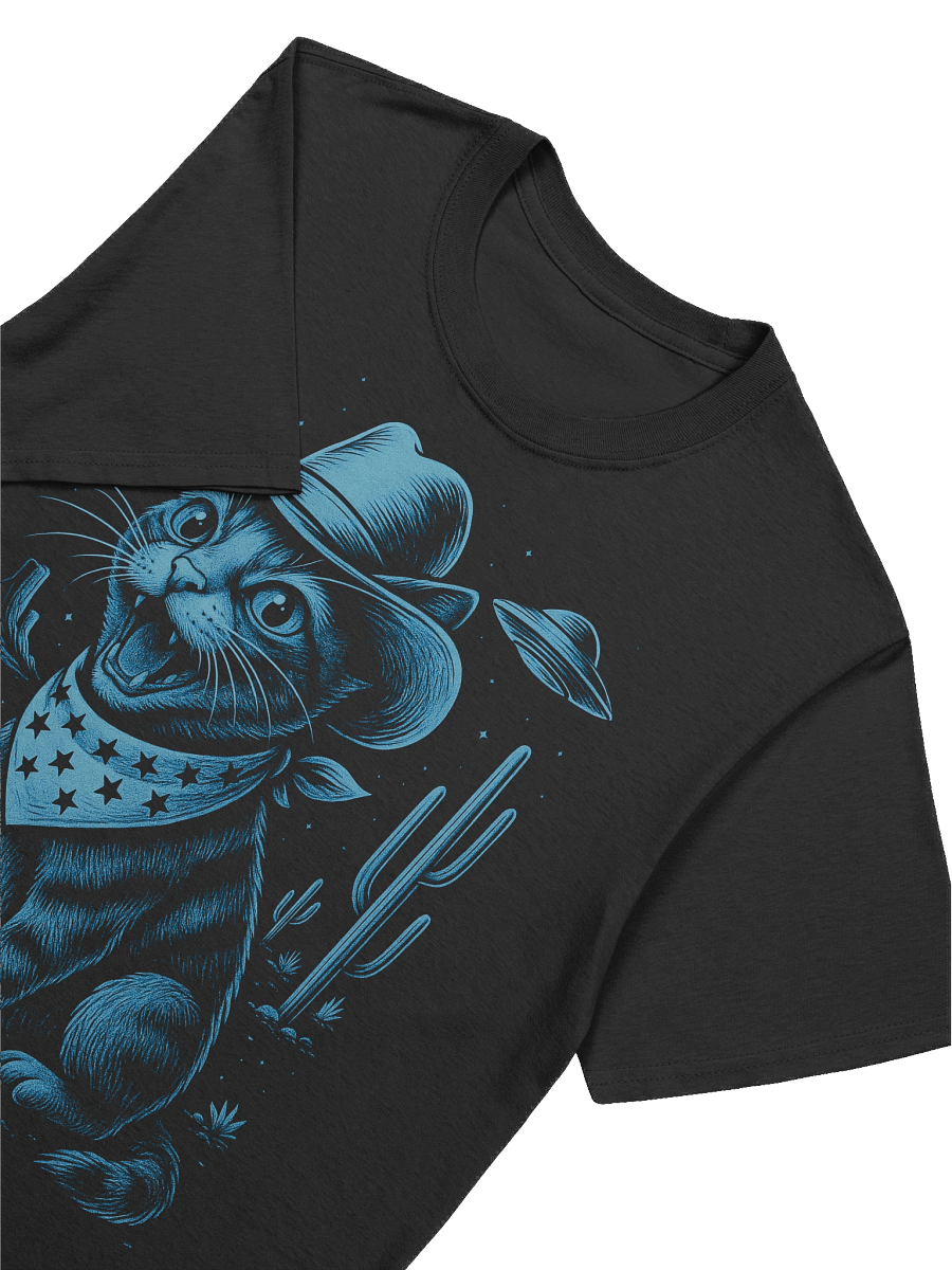 UFO Cowboy Tabby Cat T-Shirt product image (31)