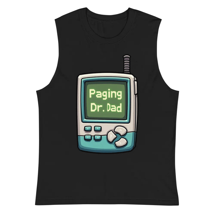 Dr. Dad Cartoon Pager Muscle Tank product image (3)