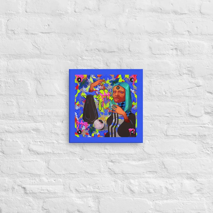 Pumpkin Witch Square Canvas Print product image (5)