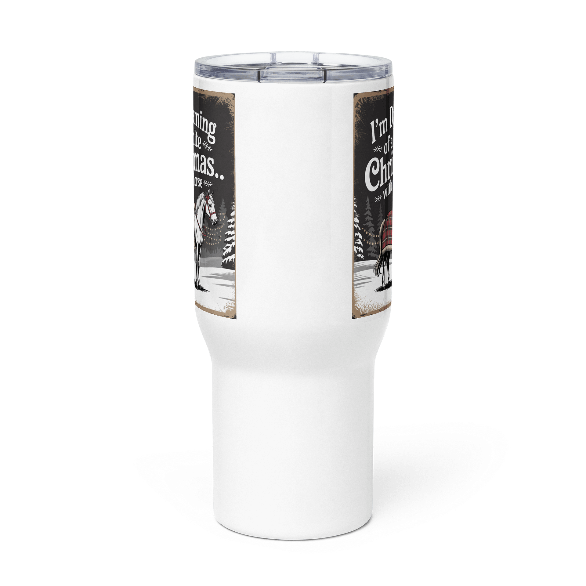 White Christmas Horse Dreams Travel Mug product image (3)