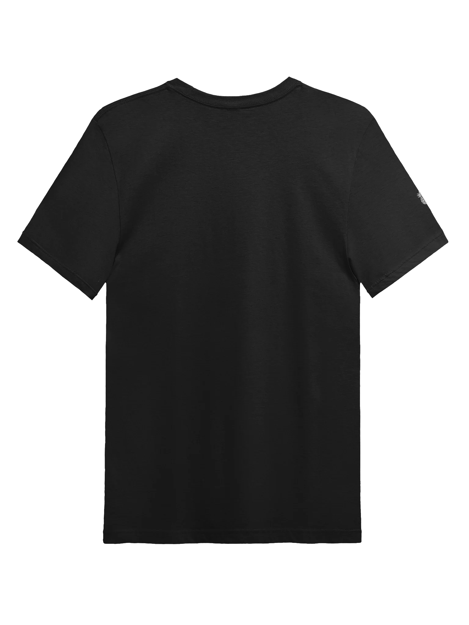 Slim Fit Lightweight Lucky Pineapple® Minimalist Sleeve Solid Color Unisex T-Shirt (Black & Dark Colors) product image (2)