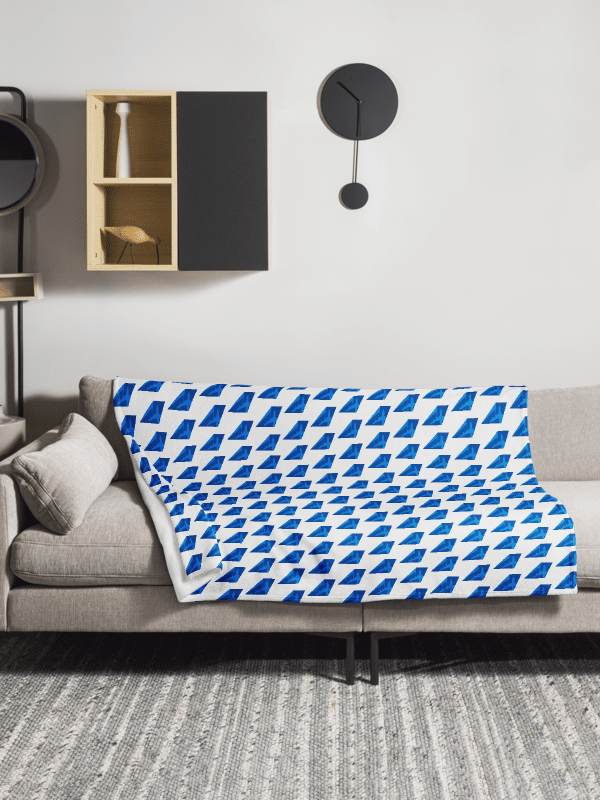 Economy-Class Flight Blanket - James Warren-Oliver Two-Tone Blue Tailfin product image (3)