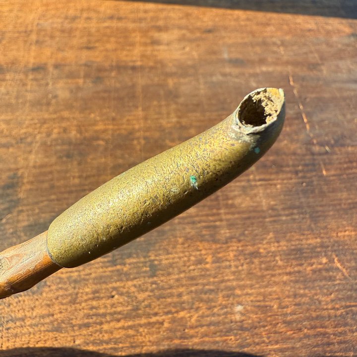 🎎 Japanese Kiseru Smoking Pipe – Early Showa Era with Burned Bowl and Bonus Bowl Head – Japan Antique Roadshow product image (2)