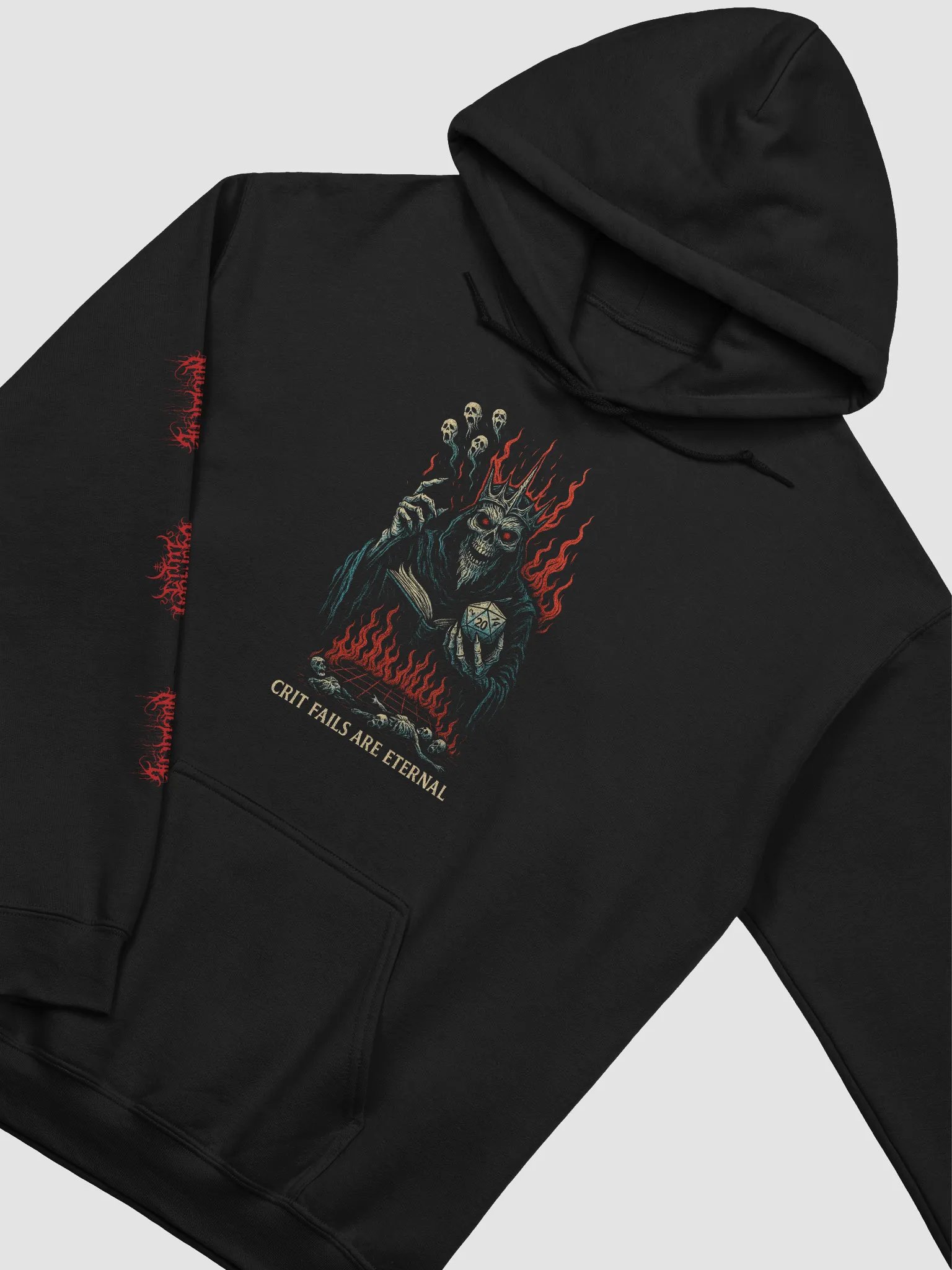 "Crit Fails Are Eternal" Hoodie product image (3)