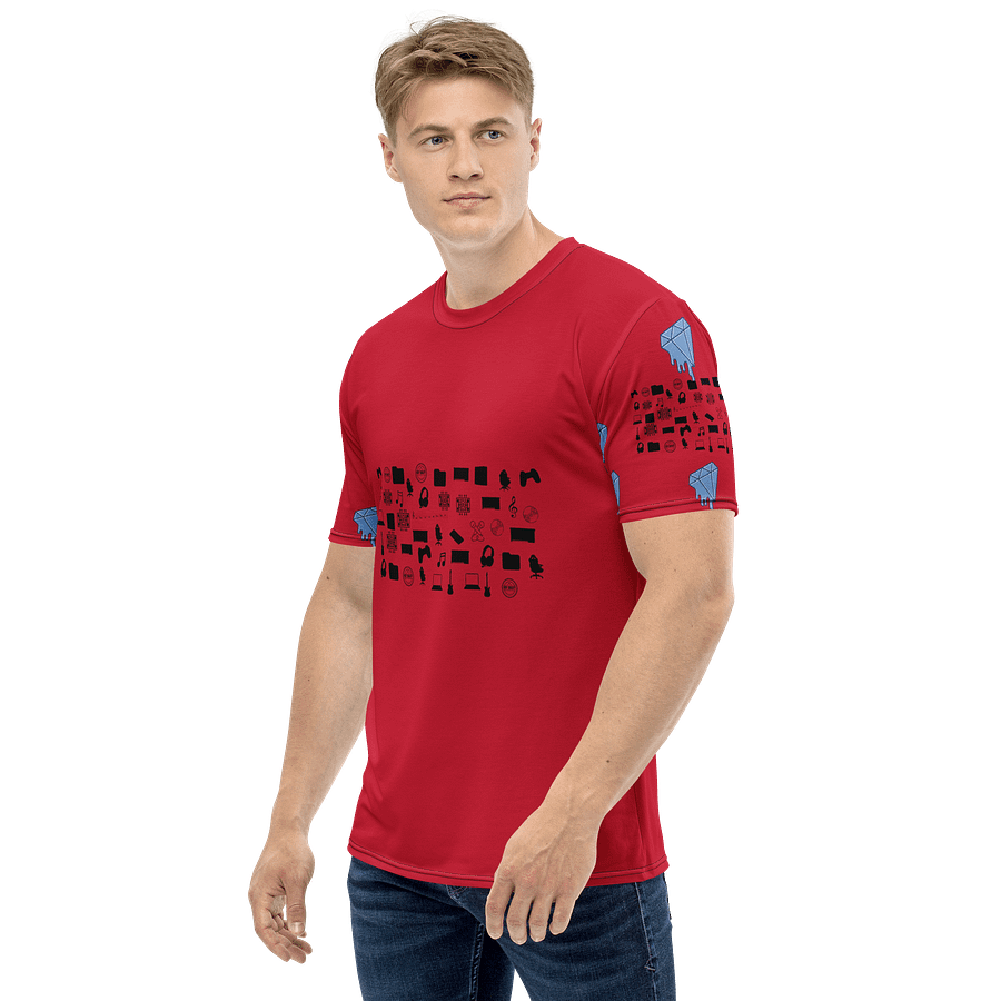 Red Vlog Academy All-Over Print Crew Neck T-Shirt product image (3)