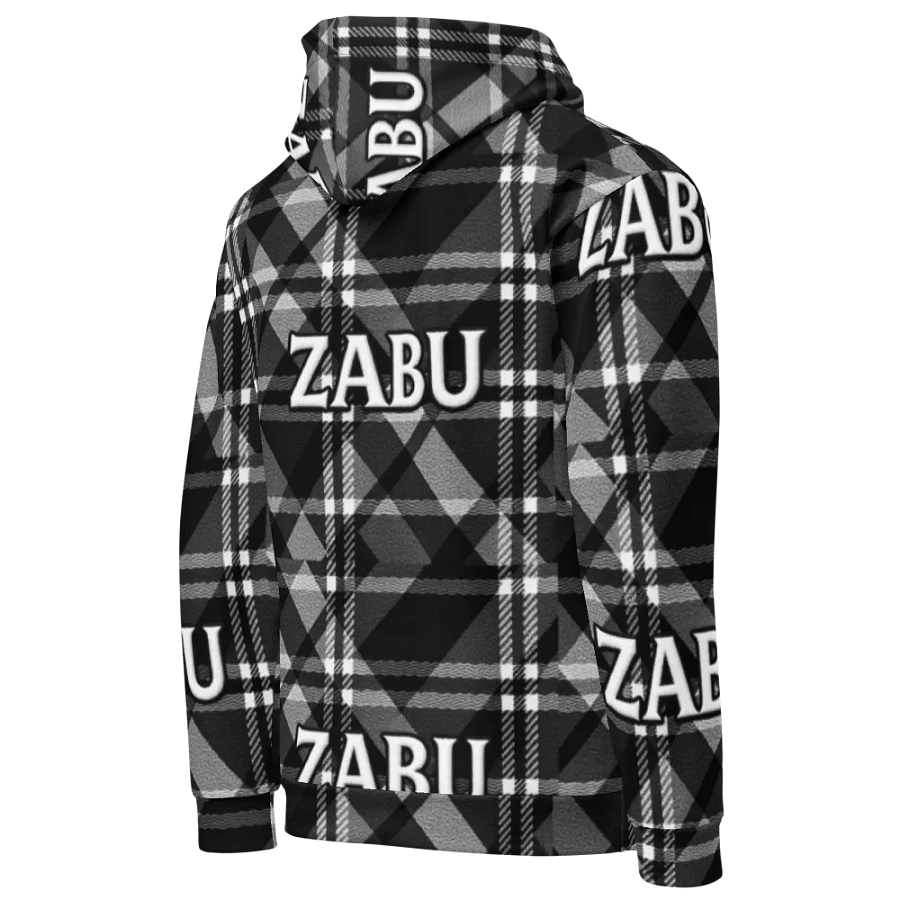 ZABU Checkered Plaid Unisex Hoodie product image (5)