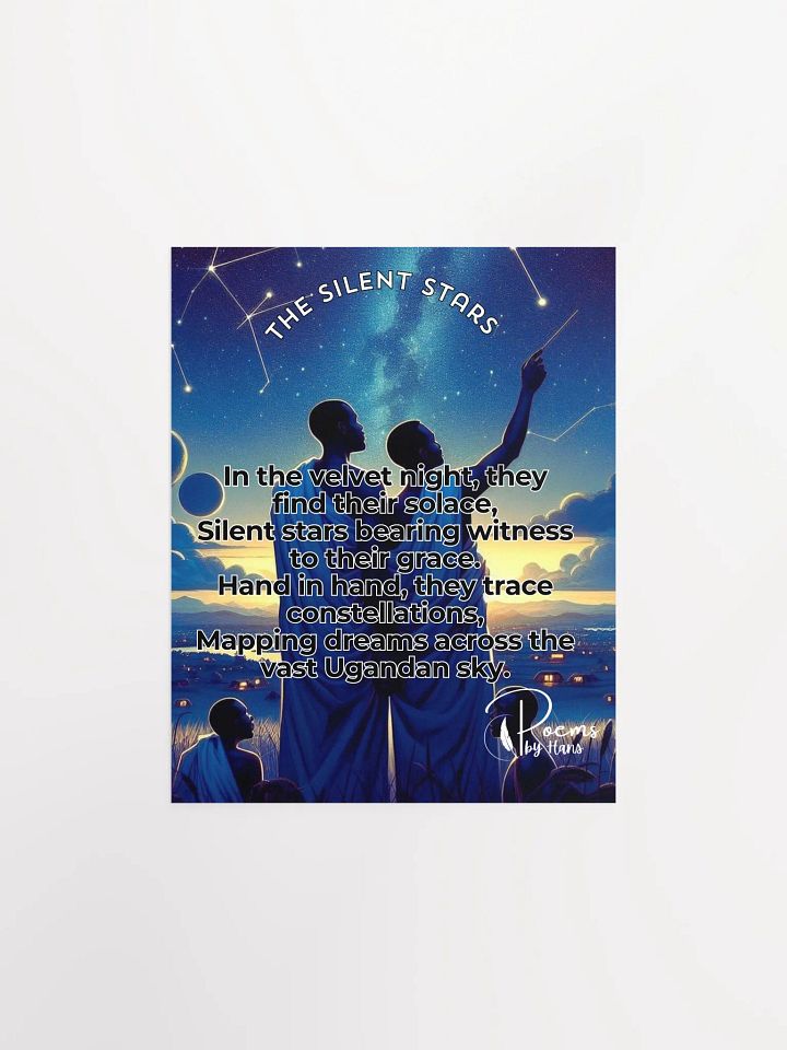 The Silent Stars Poetry Poster. Africa Pride 2024. LGBTQ Gay Pride product image (1)