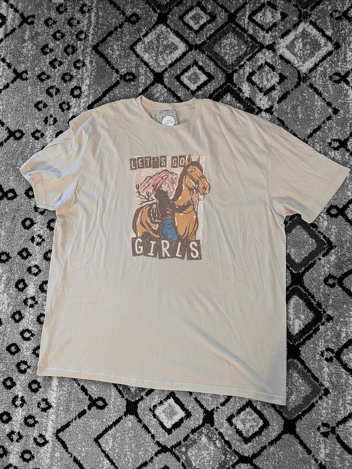 3X Let's Go Girls Vintage Look Tee product image (1)
