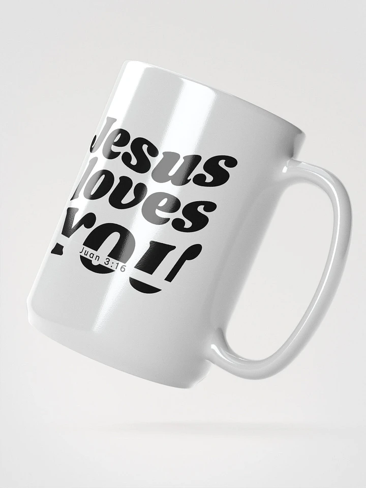 Juan 3:16 Biblical Verse White Glossy Mug product image (2)